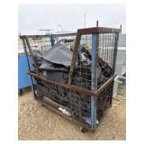 HD Metal Rolling Cart w/Carpet Rugs