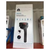 NEW Gentry Black Plastic Mail Box & Post Kit