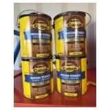 4ct NEW 1GAL Cabot Wood Toned Stain+Sealer