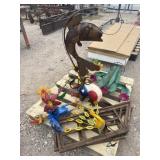 Lot of Metal Garden and Wall Art