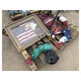 Lot of Metal Garden and Wall Art