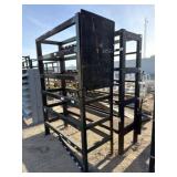 Lot of 2 Industrial Metal Storage Racks