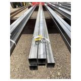 5pc 2"x2ï¿½x21ï¿½ Galv. Square Tubing 11ga