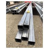 5pc 2"x2ï¿½x23ï¿½9ï¿½ Galv. Square Tubing 11ga