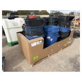 Approx. 21 Plastic Trash Cans