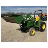 John Deere 3038E HST 4WD w/JD305 Loader/Bucket