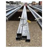 5pc 1.5"x1.5ï¿½x21ï¿½4ï¿½ Galv. Square Tubing 12ga
