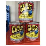 3ct NEW Flex-Seal 1GAL Liquid Rubber Coating CLEAR