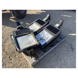 Lot of 6 Industrial Outdoor Lights