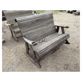 Wooden Patio Rocker Chair