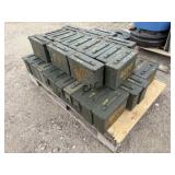 Lot of 46 Metal Ammo Cases