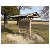 Display Sign Board w/Metal Roof (OFF-SITE)