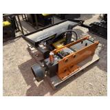 NEW Wolverine Skid Steer Hydraulic Post Driver