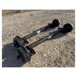 Lot of 2 - 3500lb Torsion Axles w/Brakes