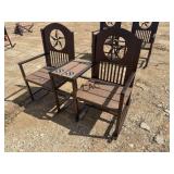 NEW Texas Star Double Rocking Chair