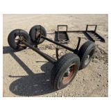 Lot of 2 Trailer Axles & Trailer Ramps