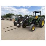 John Deere 6300 2WD w/2425QT Loader/Hay Spike