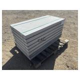 8ct 24"X48" Non-Textured Light Gray Stone