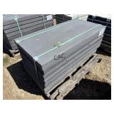 8ct 24"X48" Textured Dark Gray Stone