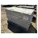 8pc 24"X48" Non-Textured Light Gray Stone