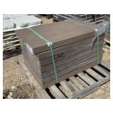 8ct 24"X36" Textured Brown Stone