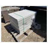 8ct 24"X36" Textured Light Gray Stone