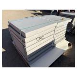 16ct 24"X24" Non-Textured Light Gray Stone