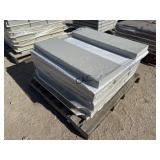 17ct 12"X36" Textured Light Gray Stone