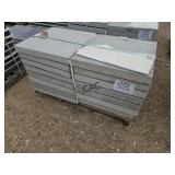 16ct 24"X24" Light Gray Non-Textured Stone