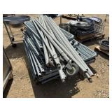 Lot of Assorted Metal Shelving w/Cover Units