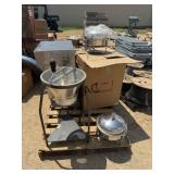 Lot of Display Stands and Kitchen Supplies