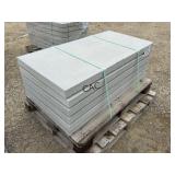 8ct 24"X48" Light Gray Non-Textured Stone