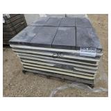 64ct 10"X20" Dark Gray Textured Stone