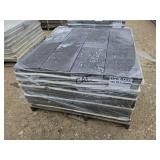 64ct 10"X20" Dark Gray Textured Stone