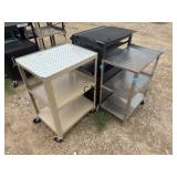 Lot of 3 Industrial Rolling Tool Carts