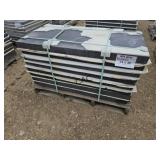 8ct 24"X48" Dark Gray Non-Textured Stone