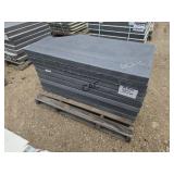 8ct 24"X48" Dark Gray Textured Stone