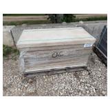 8ct 24"X48" Brown Textured Stone