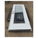 36" Exterior Door w/Blinds