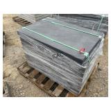 8ct 24"X36" Dark Gray Textured Stone