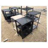 Lot of 4 Industrial Rolling Tool Carts