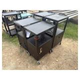 Lot of 4 Industrial Rolling Tool Carts
