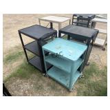 Lot of 4 Industrial Rolling Tool Carts