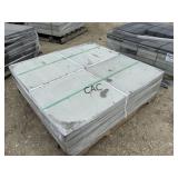 16ct 24"X24" Light Gray Textured Stone