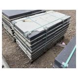 16ct 24"X24" Dark Gray Non-Textured Stone