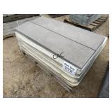24ct 12"X48" Dark Gray Textured Stone