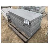 8ct 24"X48" Dark Gray Textured Stone