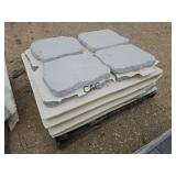 24ct 17"X20" Stepping Stone Light Gray