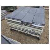 64ct 10"X20" Dark Gray Textured Stone