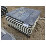 64ct 10"X20" Dark Gray Textured Stone